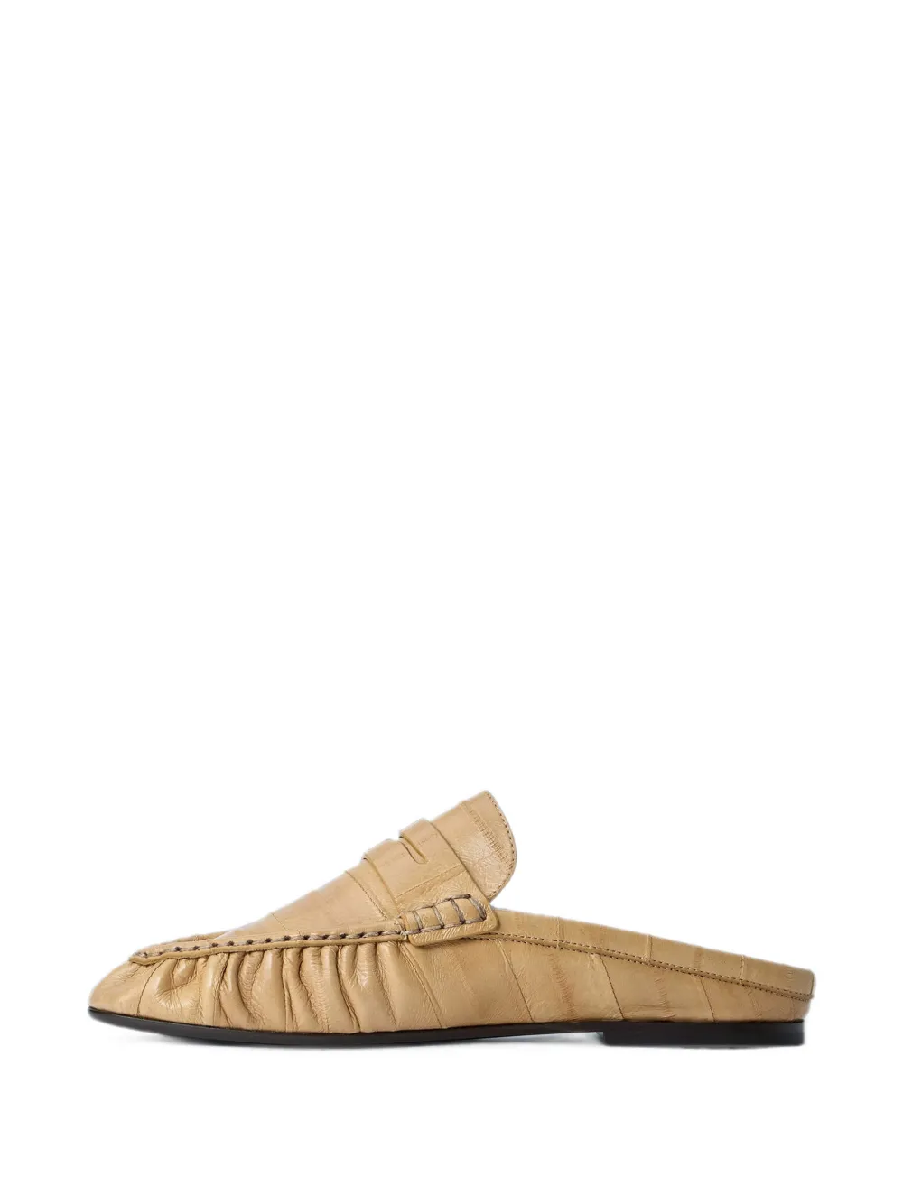 Saint Laurent Le Loafer mules in hagfish Beige