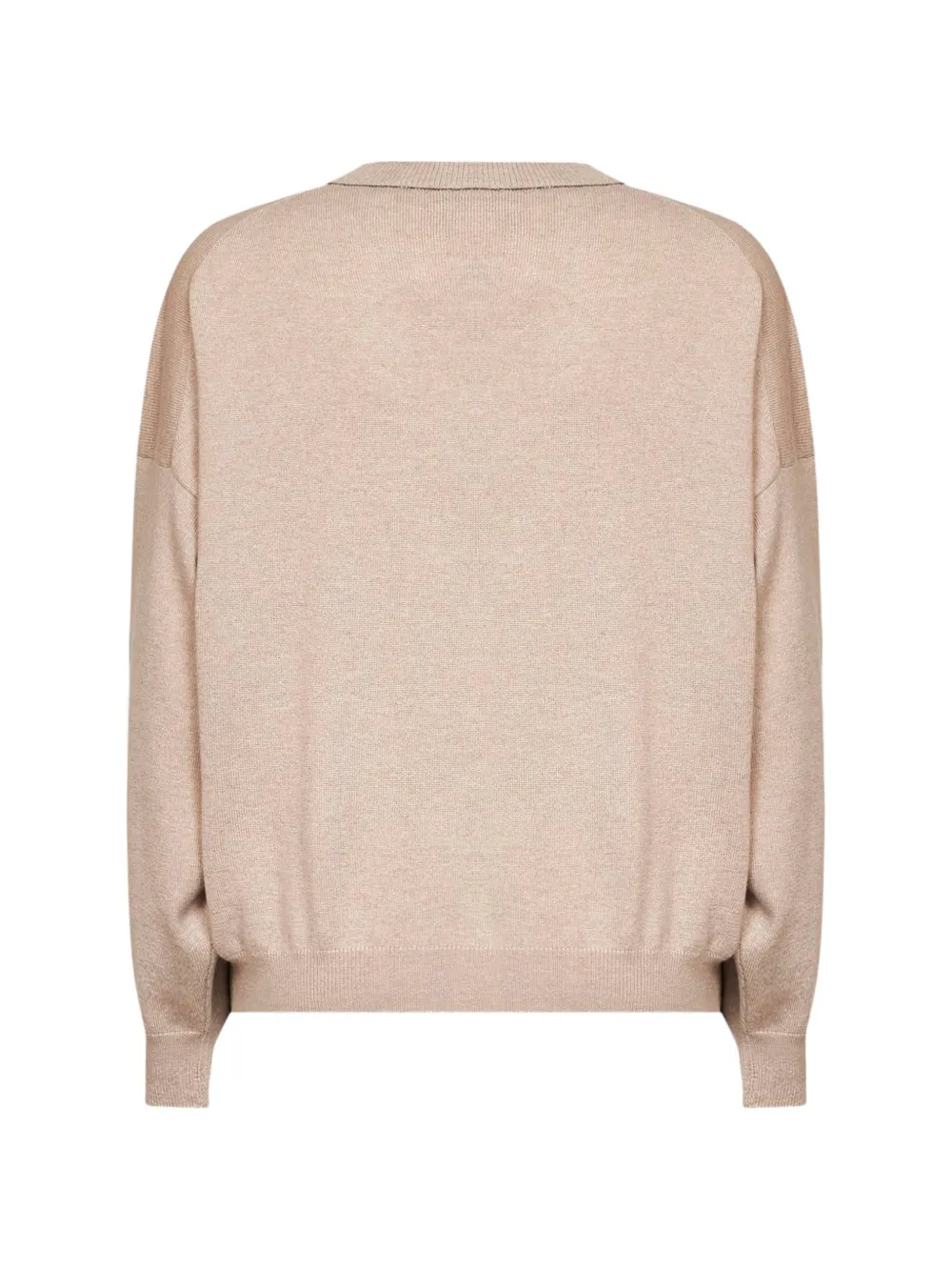 Brunello Cucinelli Kasjmier trui met Monili-afwerking Beige