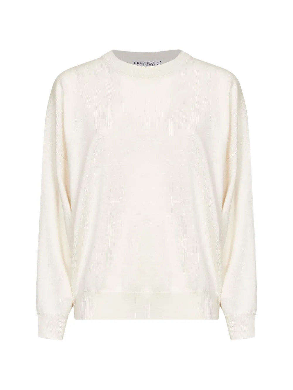 Brunello Cucinelli Monili-trimmed cashmere sweater - Nude