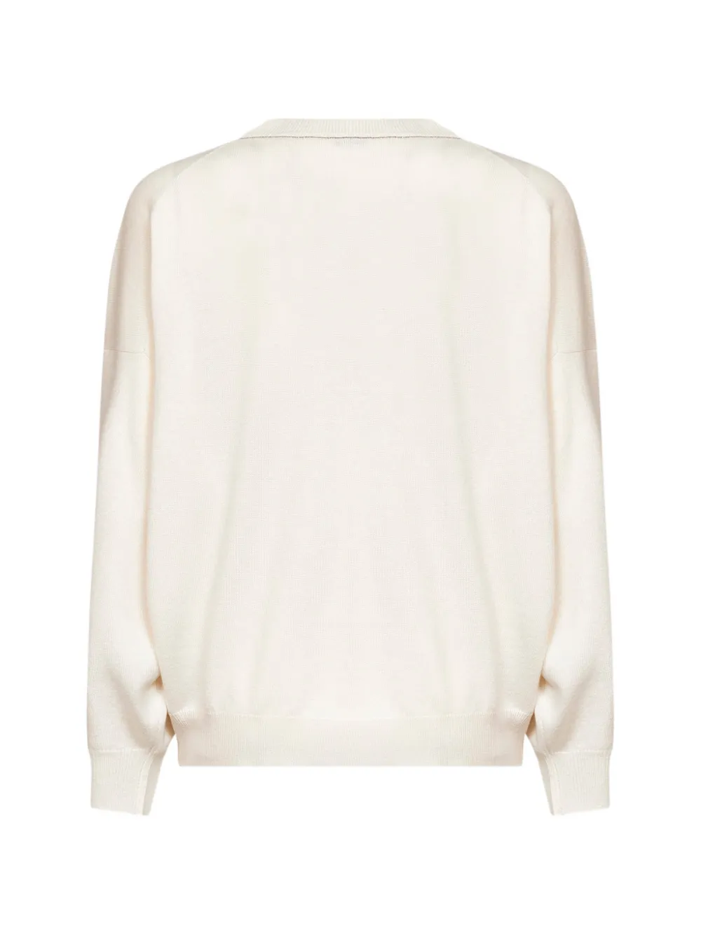 Brunello Cucinelli Kasjmier trui met Monili-afwerking Beige