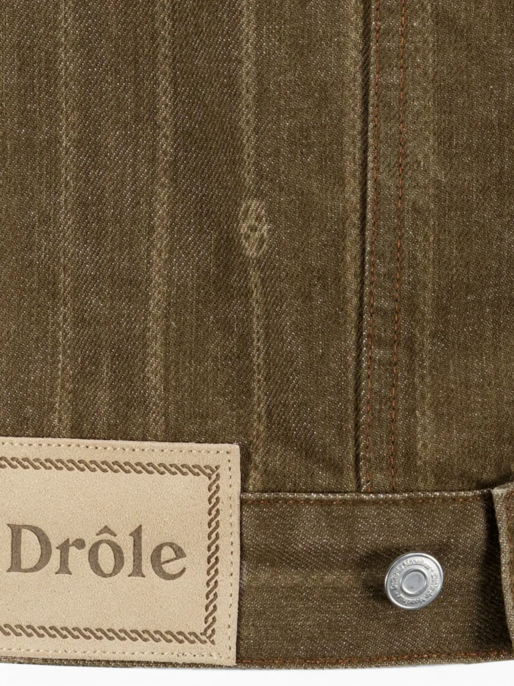 Drôle De Monsieur Jack met monogramprint Bruin