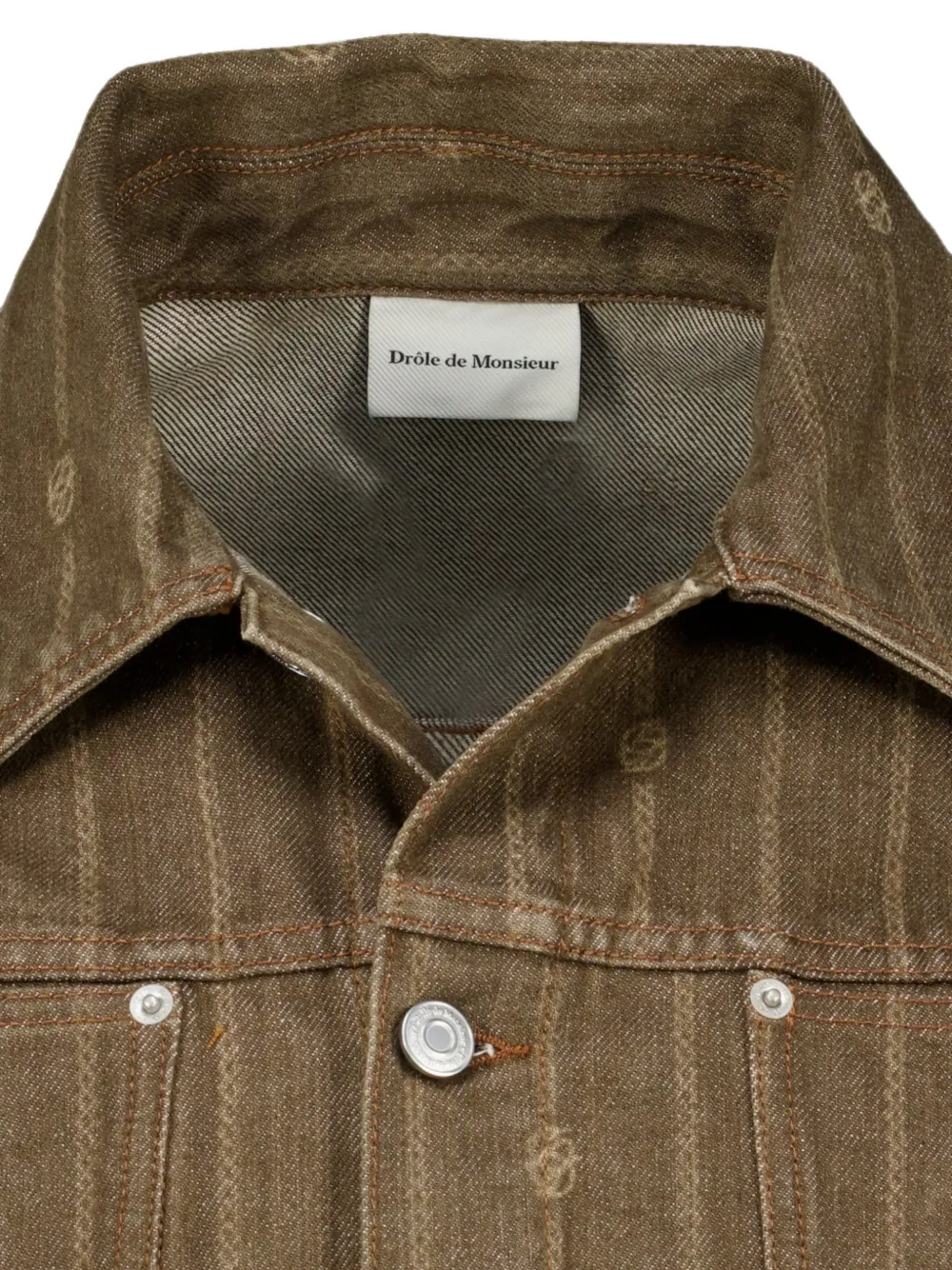 Drôle De Monsieur Jack met monogramprint Bruin