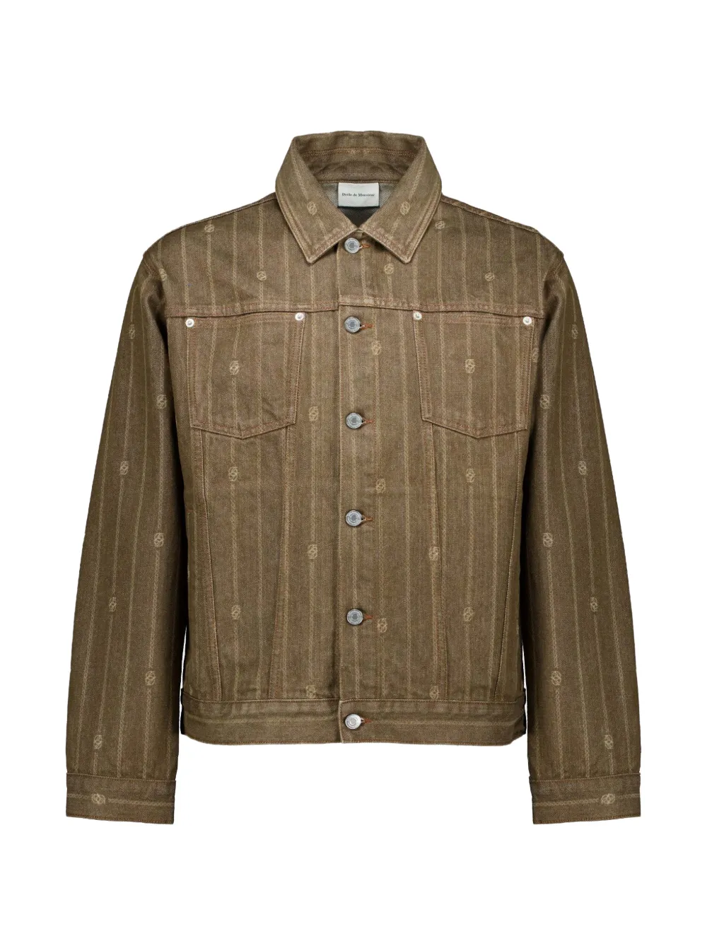 Drôle De Monsieur monogram-print jacket - Marrone