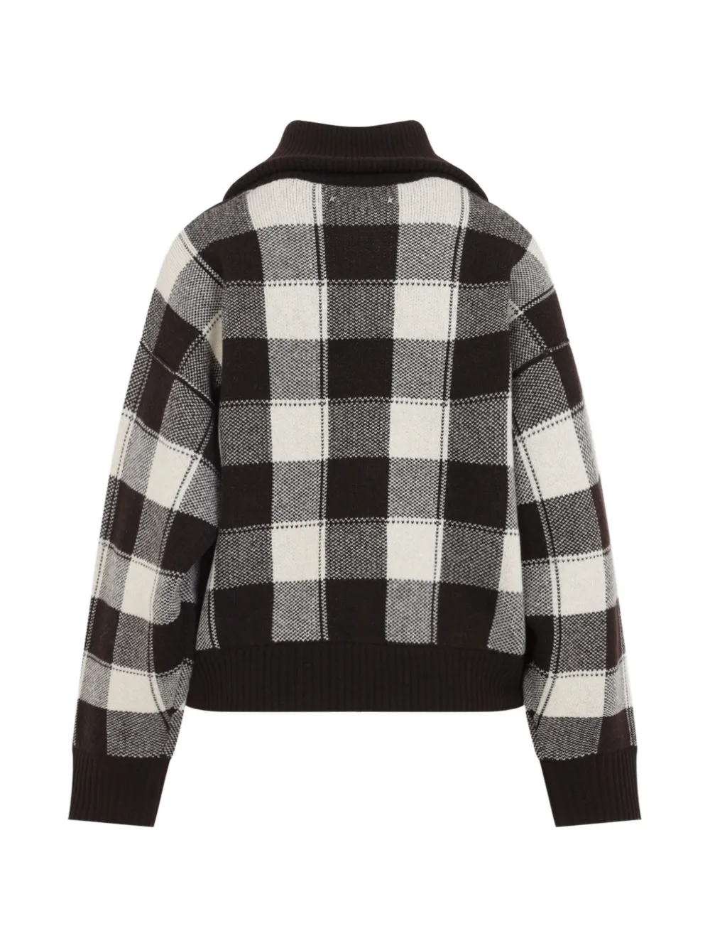 Golden Goose check-pattern zip-up cardigan Bruin