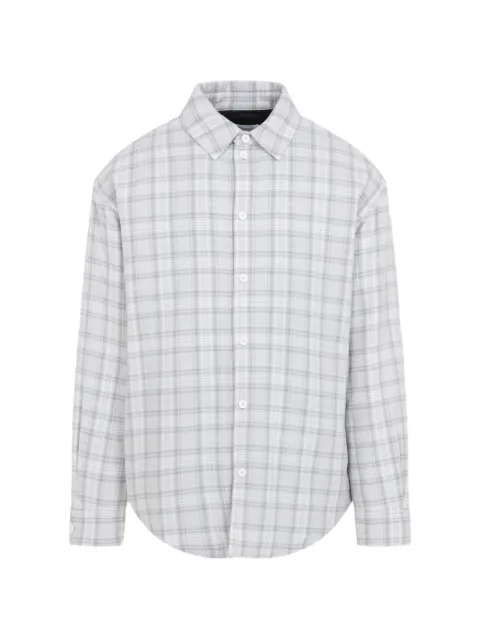 Off-White check-print cotton overshirt