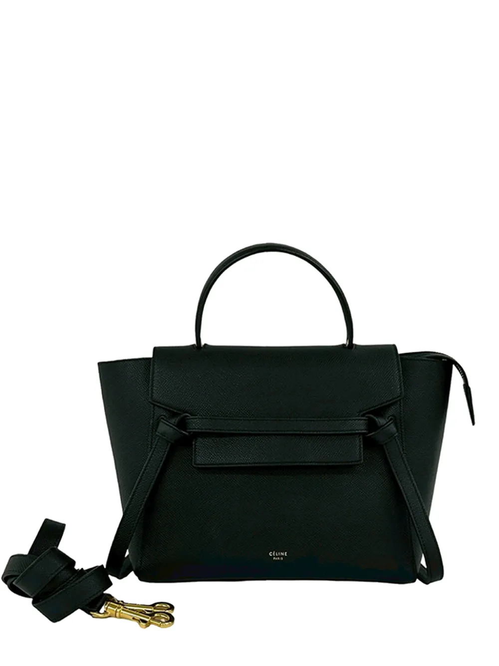 Celine Pre-Owned 2016 Micro Grained Calfskin Belt Bag satchel - Black