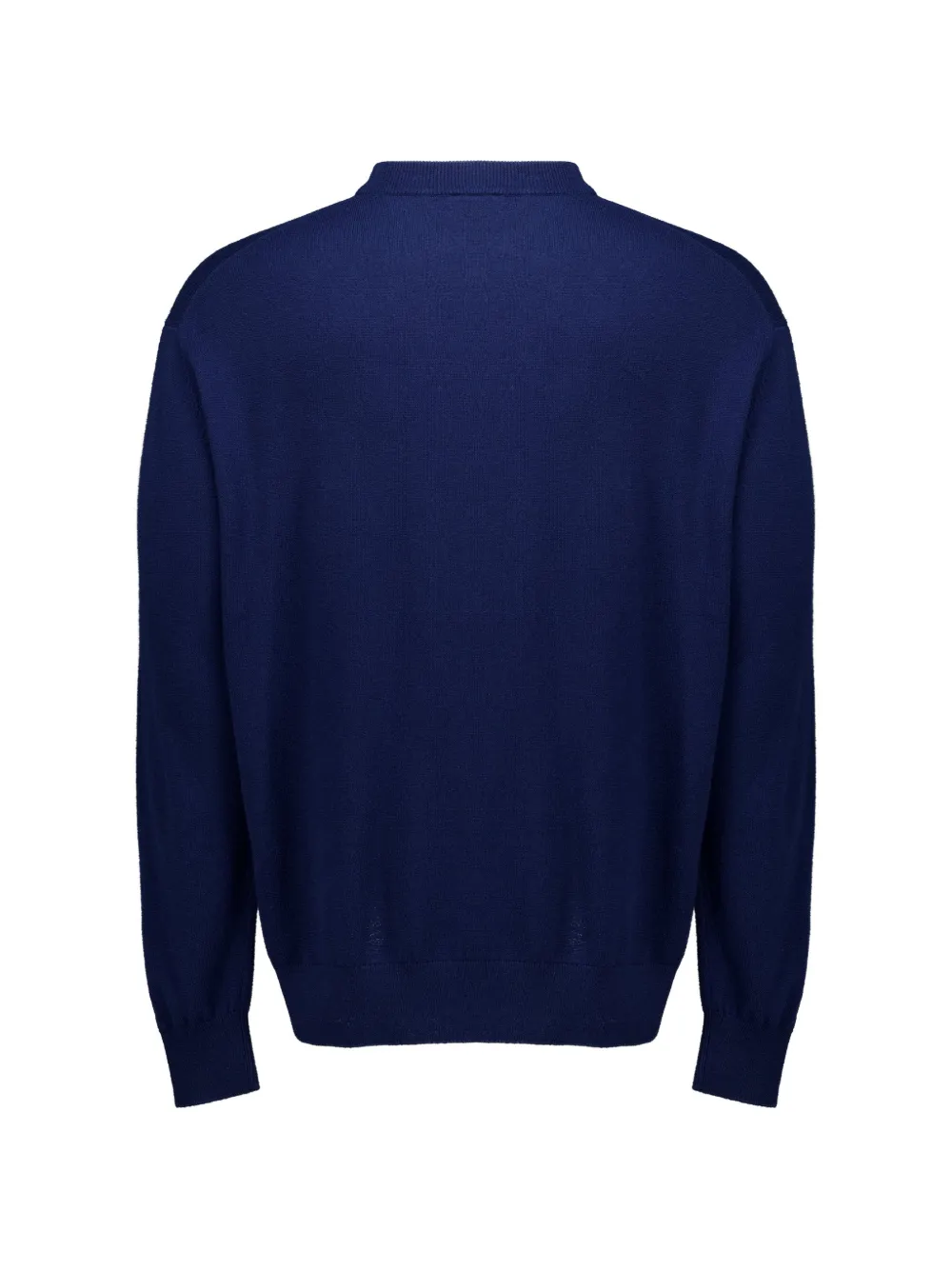 Drôle De Monsieur logo-embroidered V-insert sweater Blauw