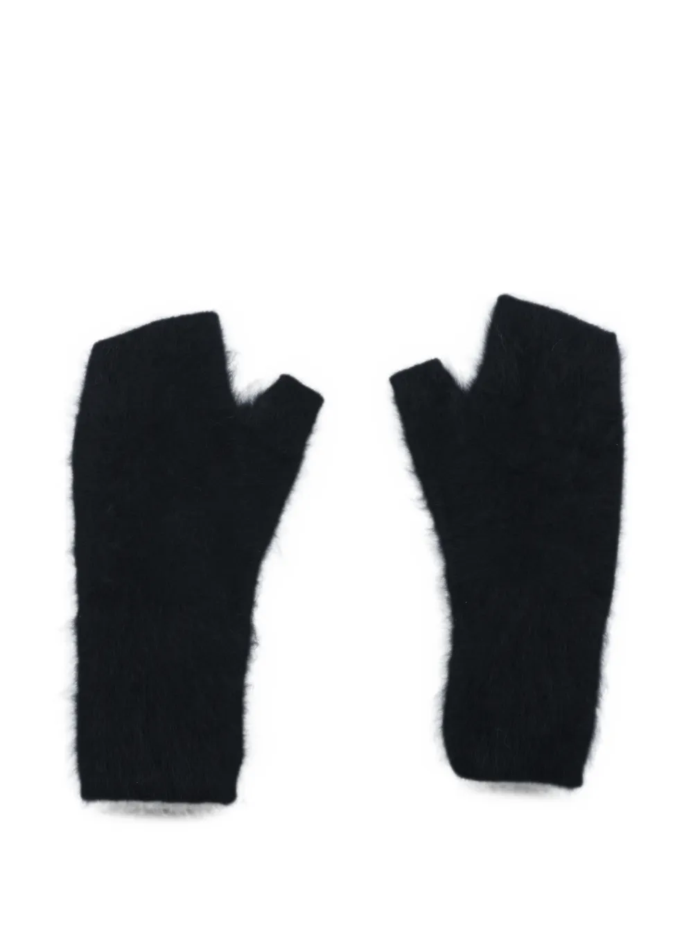 Thom Krom brushed fingerless gloves - Schwarz