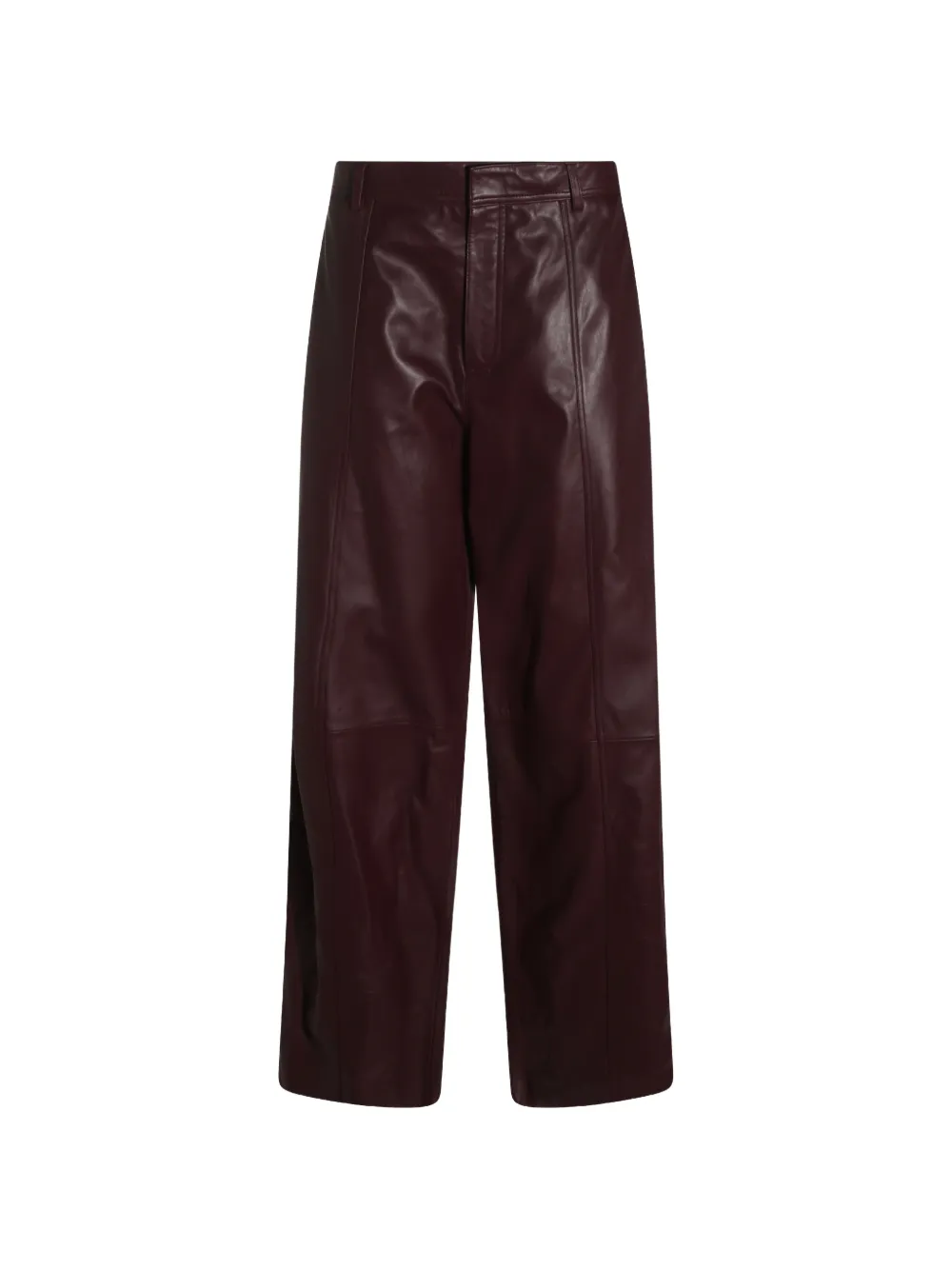 Alberta Ferretti Wide-leg Trousers In Red
