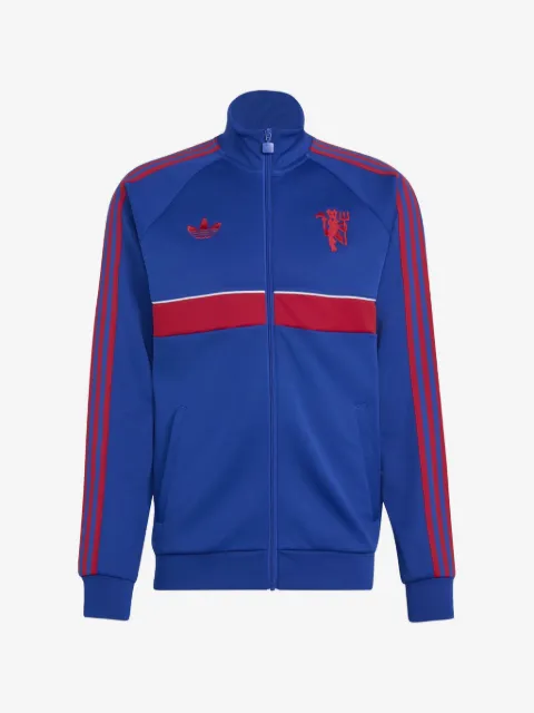 adidas Manchester United logo-embroidered track jacket