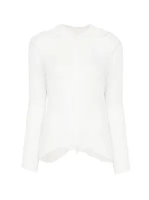 Marc Le Bihan ニットパネル シャツ | ホワイト | FARFETCH JP