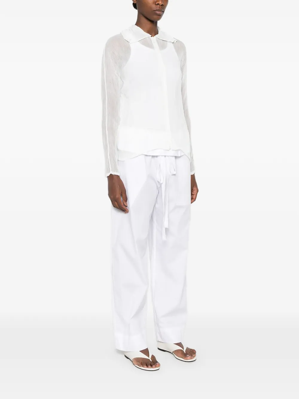 Issey Miyake Chiffon Twist BK WT-66 vest Wit