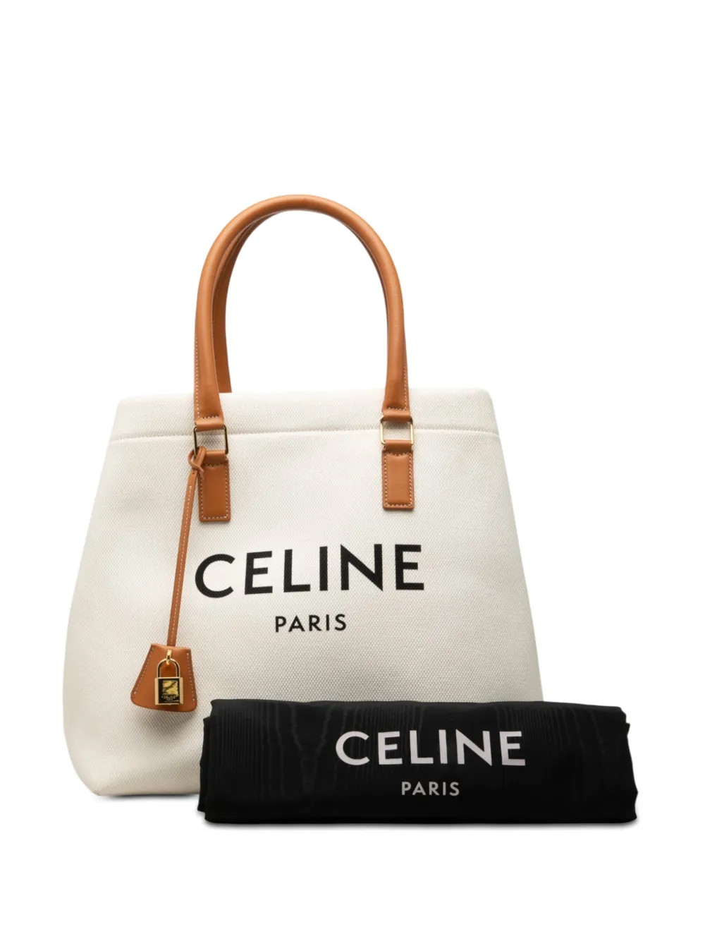 ほ*る様 【中古!CELINEキャンバス ロゴプリント ホリゾンタル カバ トー Celine Pre-Owned 2020 スモール キャンバス ロゴプリント