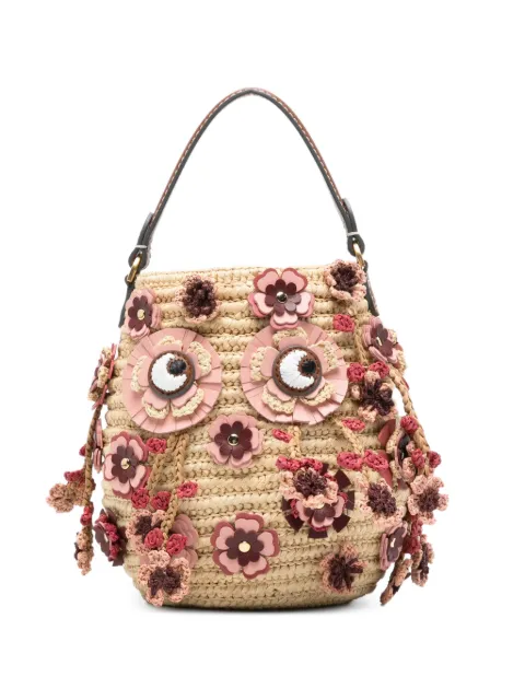 Anya Hindmarch floral-embellished tote bag