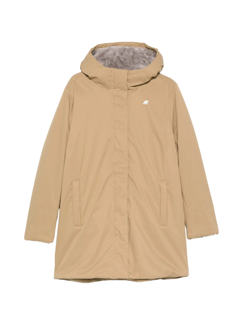 K-Way Cappotto Sophie con applicazione logo - Toni neutri
