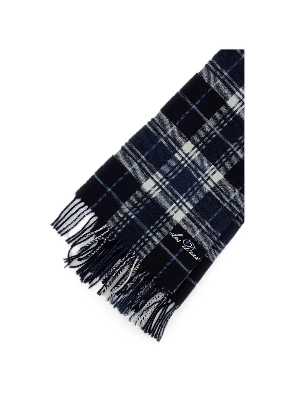 Les Deux Geruite sjaal Blauw