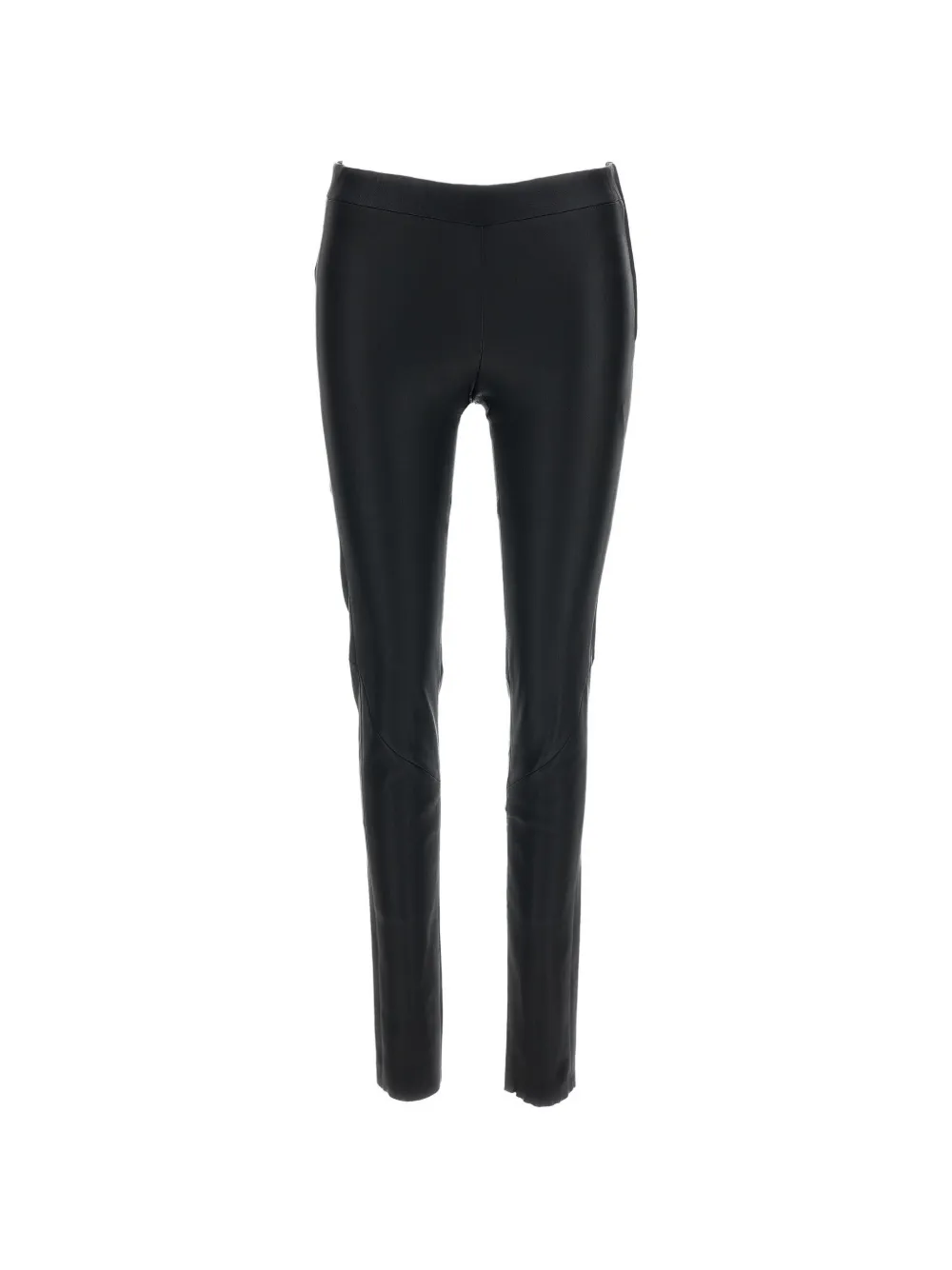 Arma Leather Skinny Trousers In Black