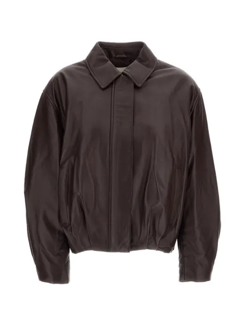 Arma boxy leather jacket