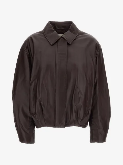 Arma boxy leather jacket