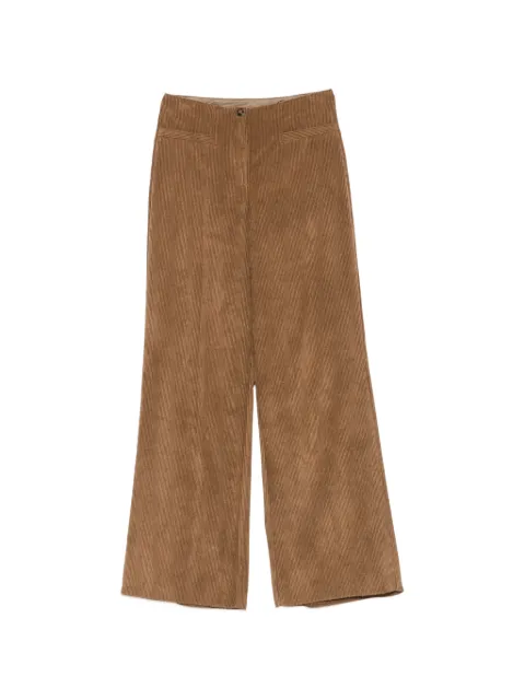 EMME corduroy-effect wide-leg trousers