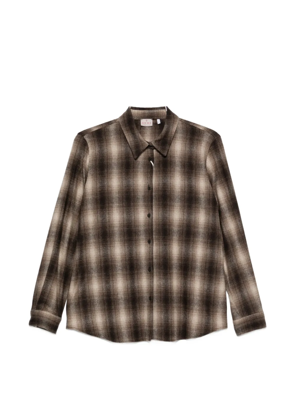 Emme Check-print Shirt In Brown