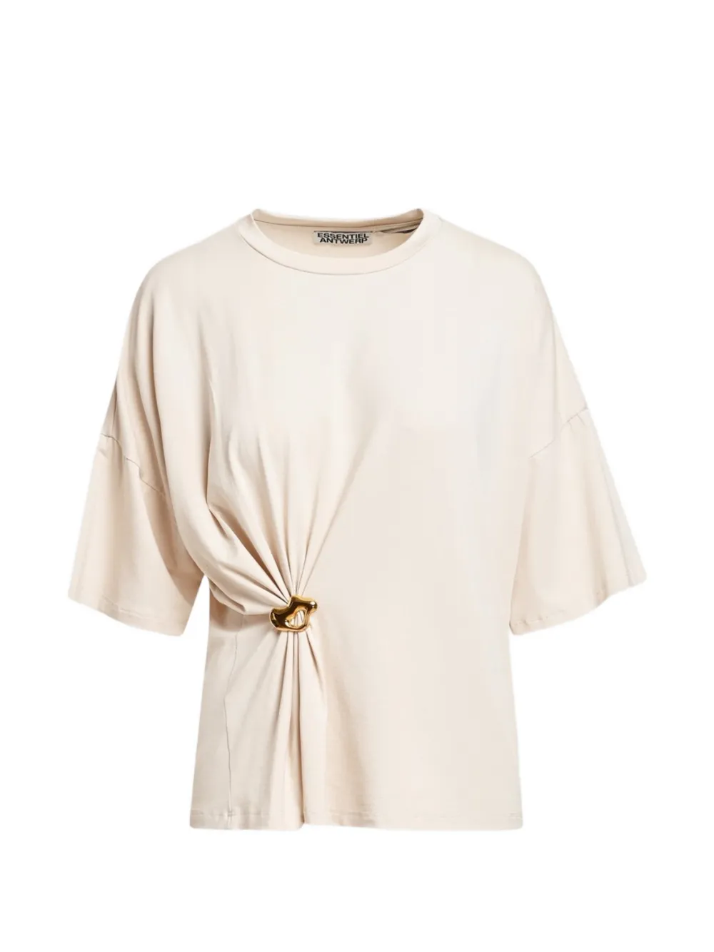 Essentiel Antwerp T-shirt con dettaglio metallico - Toni neutri