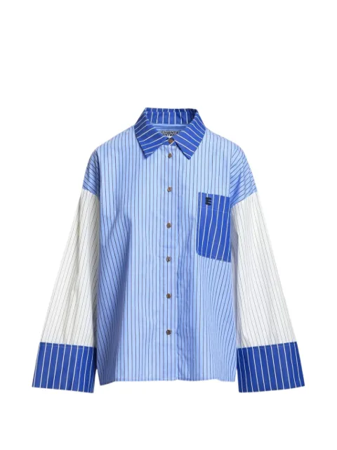 Essentiel Antwerp striped panelled shirt