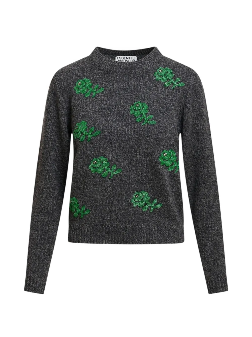 Essentiel Antwerp Maglione con decorazione - Grigio