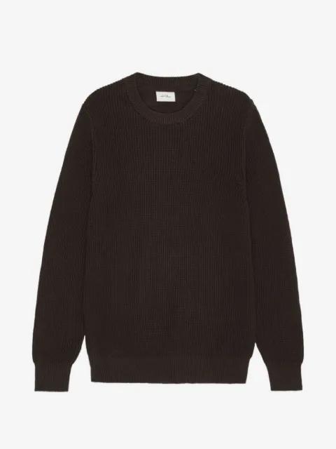 Les Deux jersey de canalé con cuello redondo