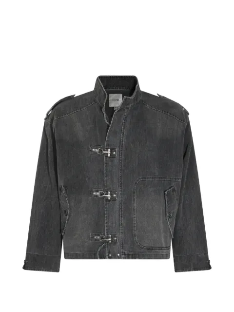 FOUND lobster-clasp epaulette denim jacket
