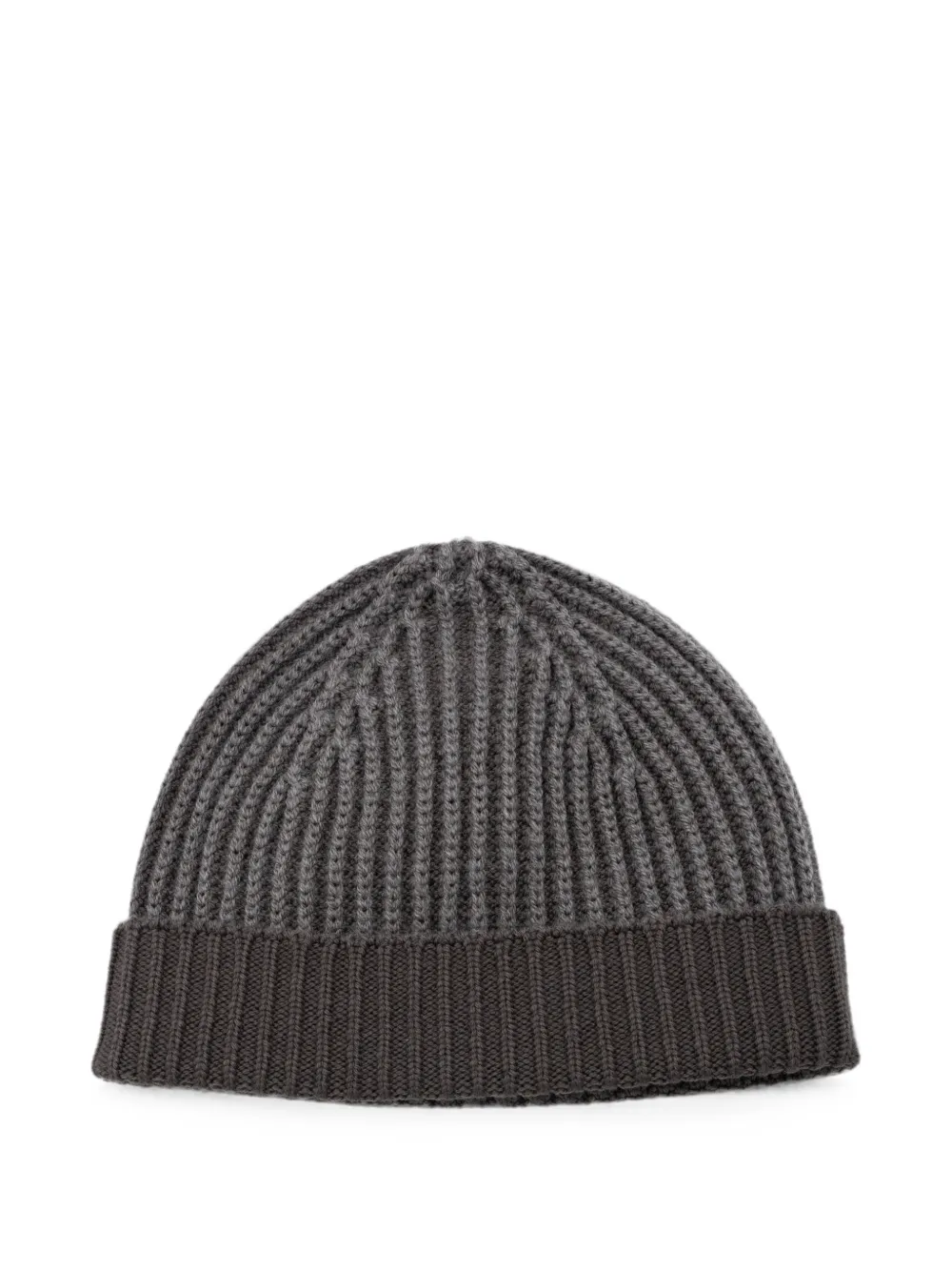 04651 / A TRIP IN A BAG ribbed-knit beanie hat - Grau