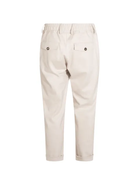 Eleventy drawstring-waist cuffed trousers