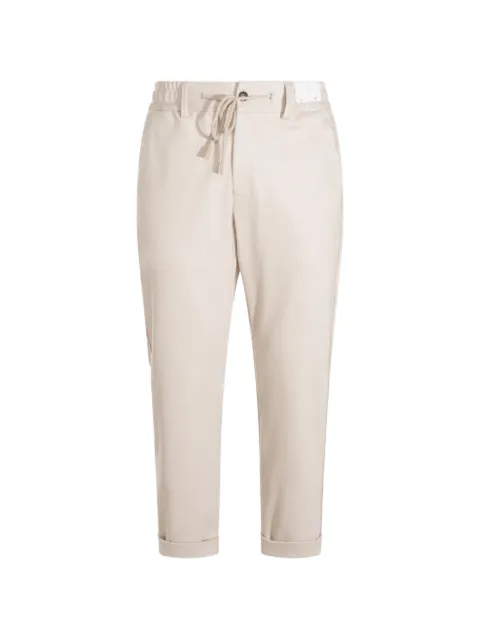 Eleventy drawstring-waist cuffed trousers