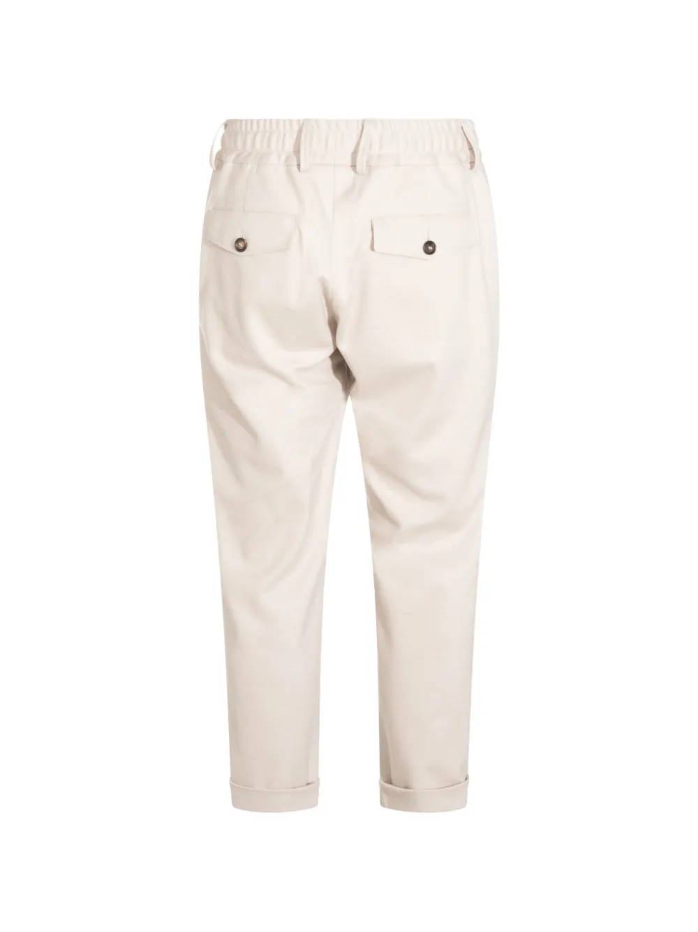 Eleventy Broek met trekkoordtaille Beige