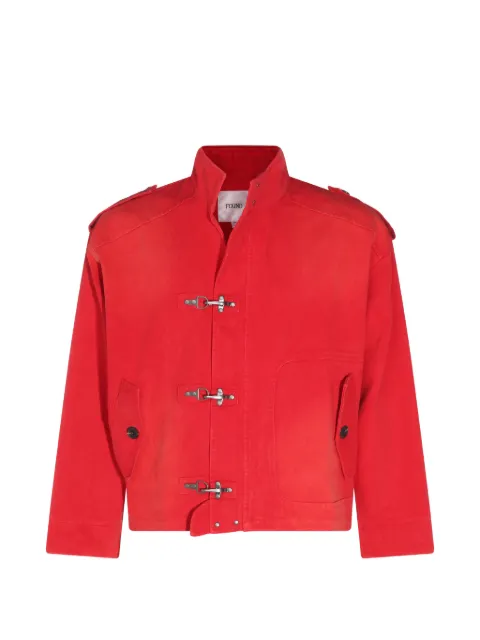 FOUND buckle-fastening epaulette jacket