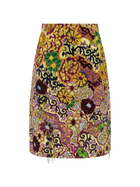ALEMAIS Joanna embellished midi skirt