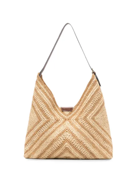 Anya Hindmarch woven chevron shoulder tote bag
