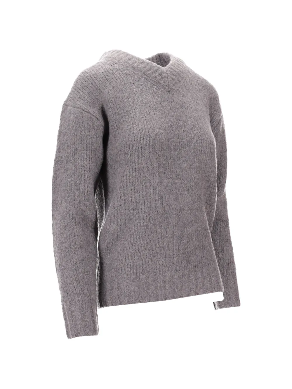 B.B. Walace Maglione con scollo a V - Grigio