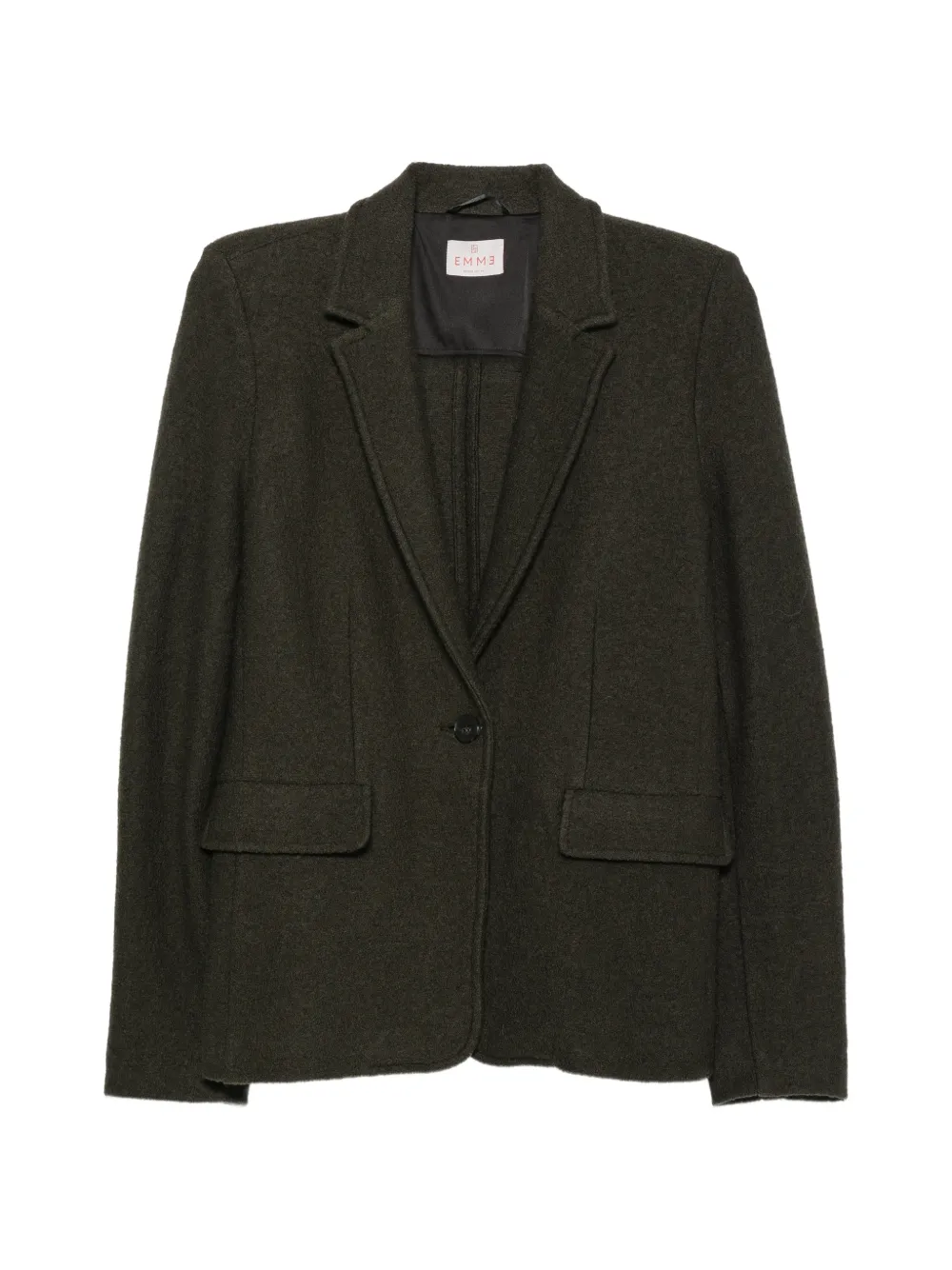 EMME virgin wool single-breasted blazer - Verde