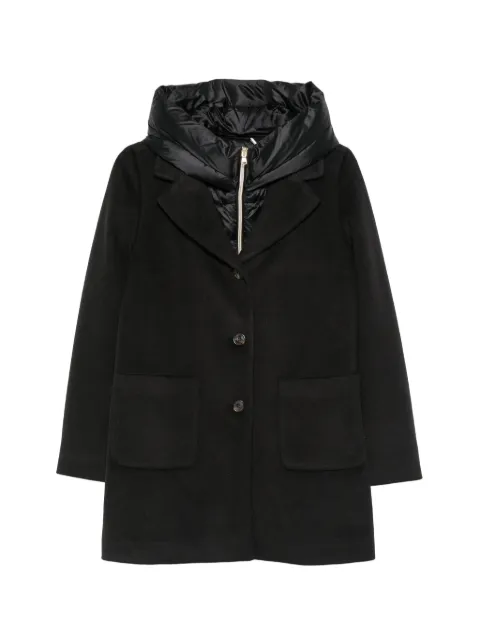 EMME manteau EMMCuore à capuche et simple boutonnage