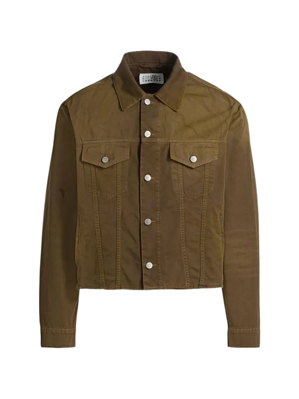MM6 Maison Margiela cotton-twill jacket - Marrone