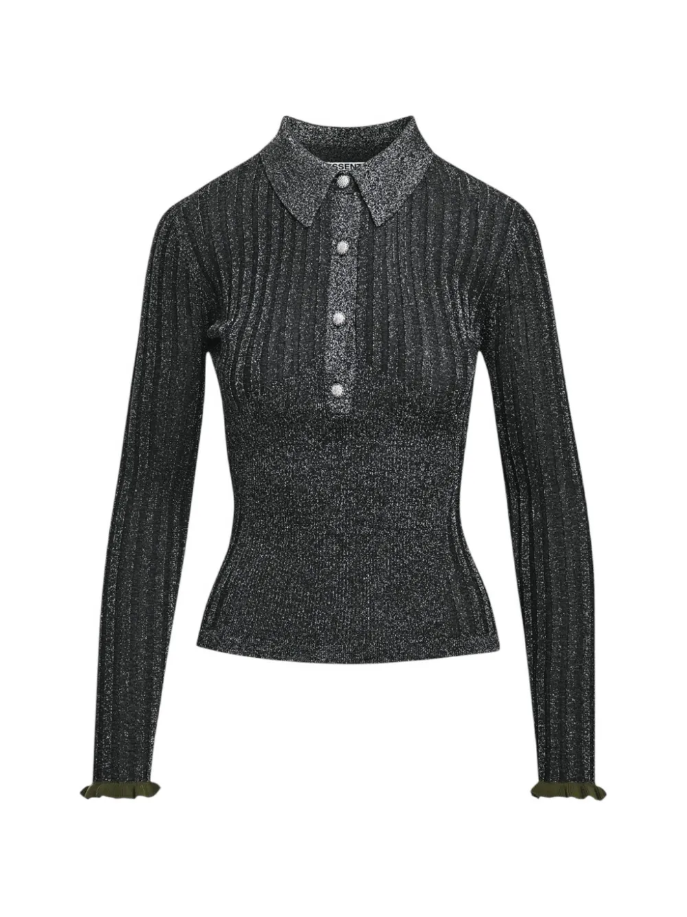 Essentiel Antwerp Polo in maglia a coste - Grigio