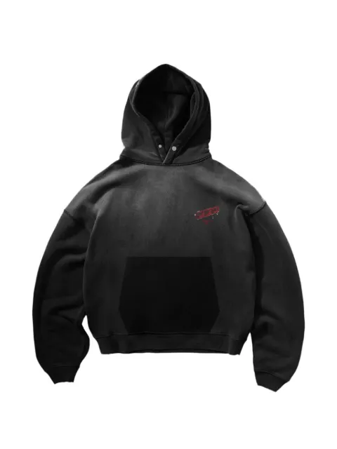 Represent hoodie con estampado gráfico y hombros caídos