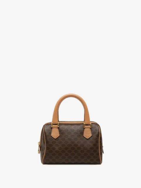 Celine Pre-Owned bolso boston mini de lona revestida Macadam 2014