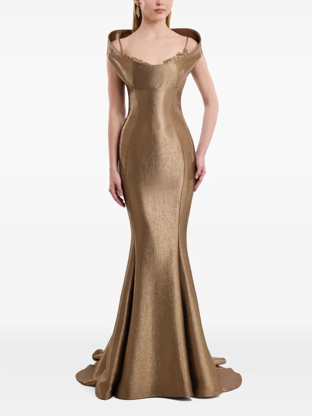 Gemy Maalouf sculpted mermaid-silhouette maxi dress · 10