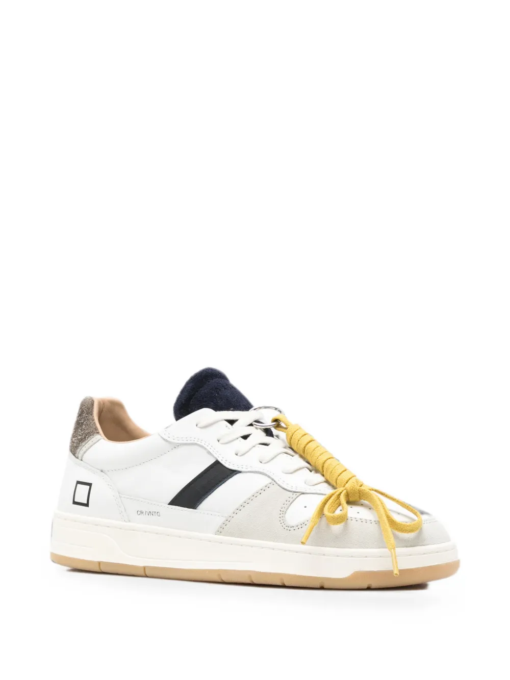 D.A.T.E. Court 2.0 Vintage logo-print panelled sneakers Wit
