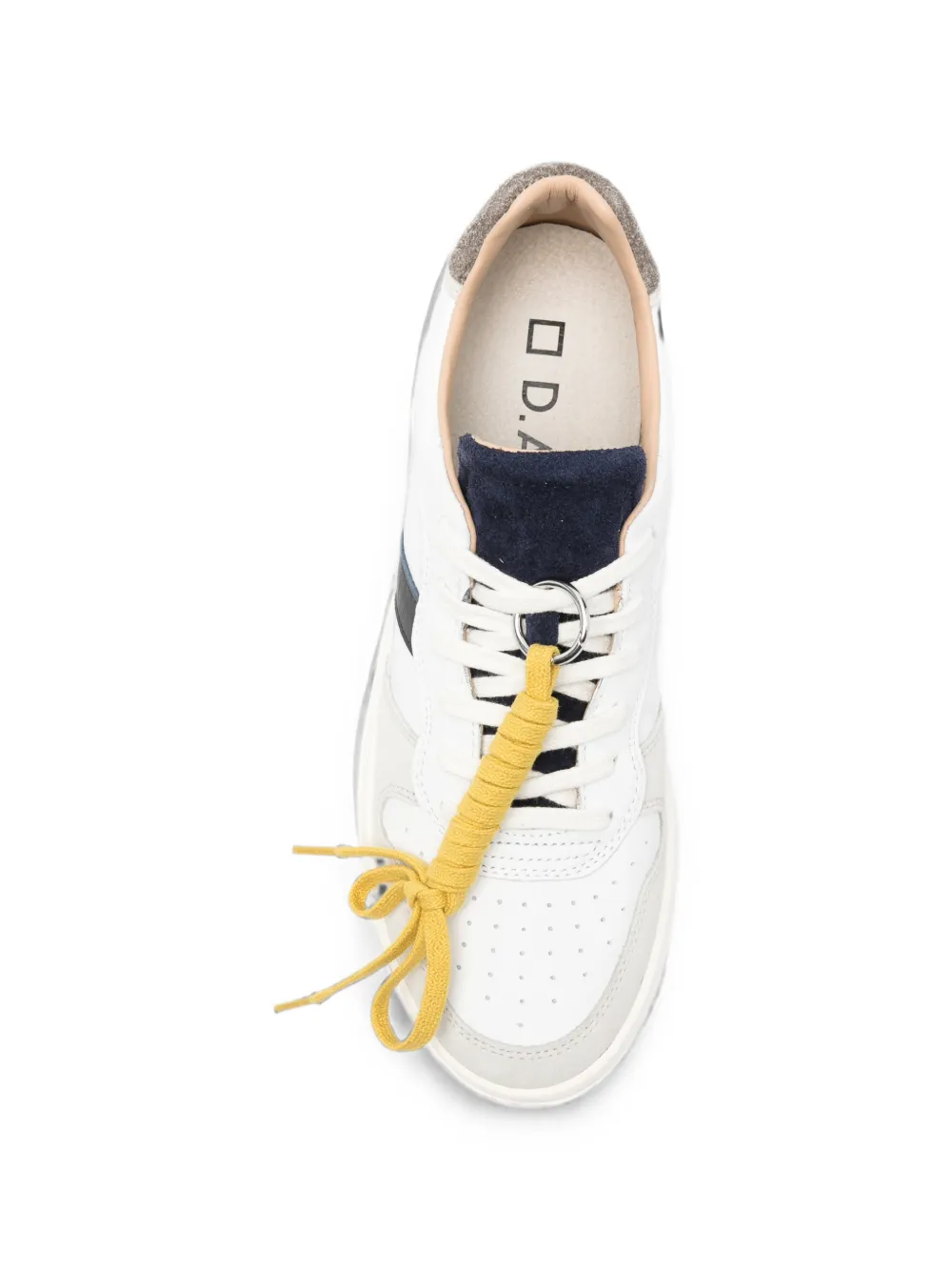 D.A.T.E. Court 2.0 Vintage logo-print panelled sneakers Wit