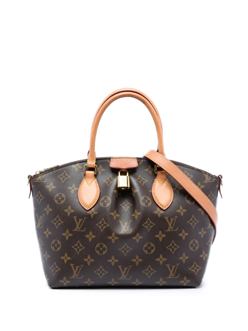 Pre-owned Louis Vuitton 2010-2026 Monogram Boetie Pm Satchel In Brown