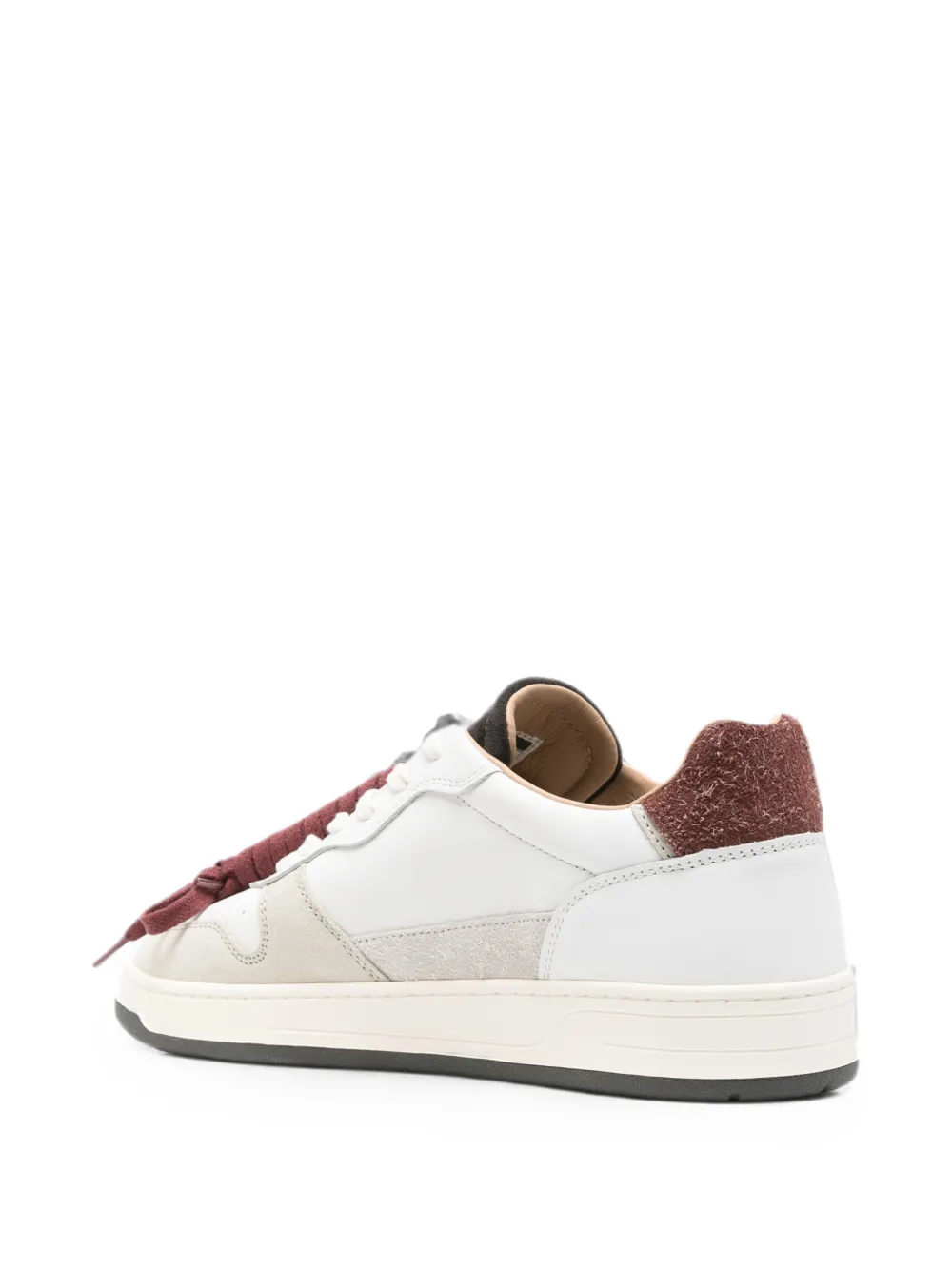 D.A.T.E. Court 2.0 Vintage panelled leather sneakers Wit