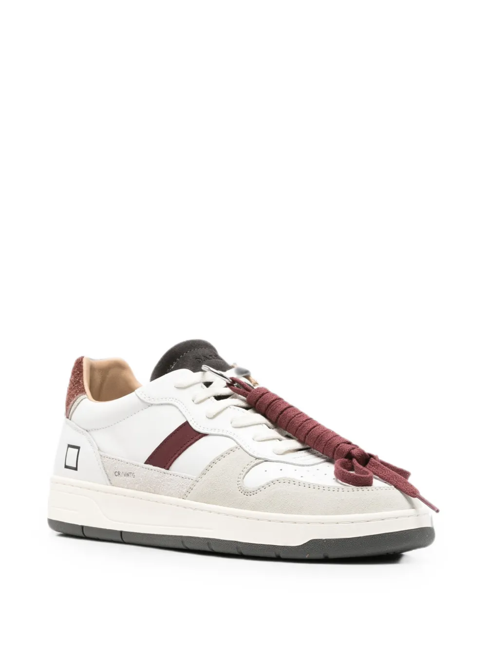 D.A.T.E. Court 2.0 Vintage panelled leather sneakers Wit
